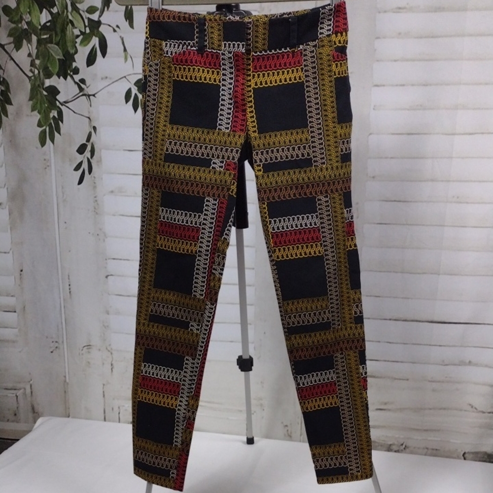 7th Avenue Chain mail Patterned Pants Size 0
